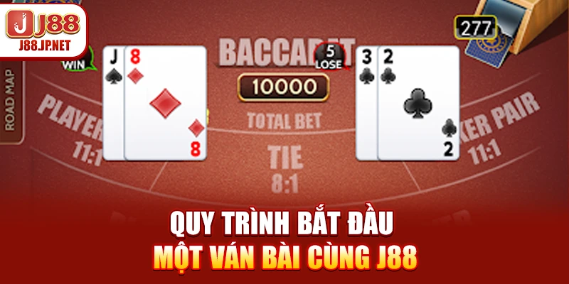 Quy trình bắt đầu một ván bài cùng J88