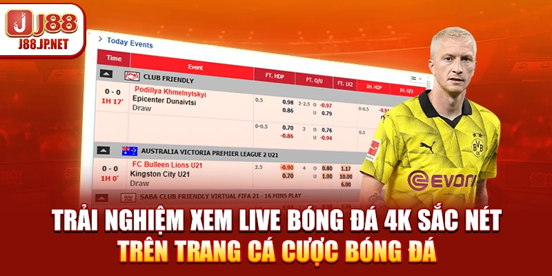 Trải nghiệm xem live bóng đá 4K sắc nét trên trang cá cược bóng đá